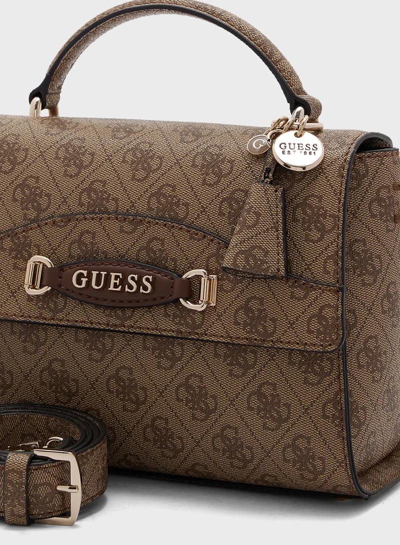 GUESS Emera Logo Top Handle Crossbody