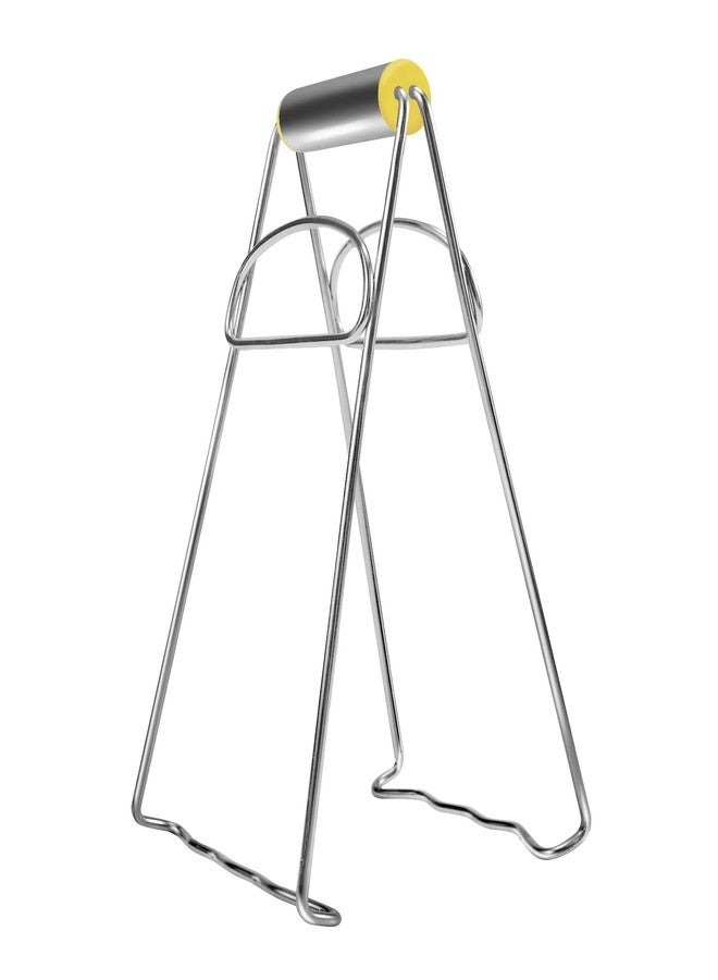 Rimobul Asian Kitchen Stainless Steel Folding Hot Dish Plate Clip Plate Retriever Tongs - Image 1