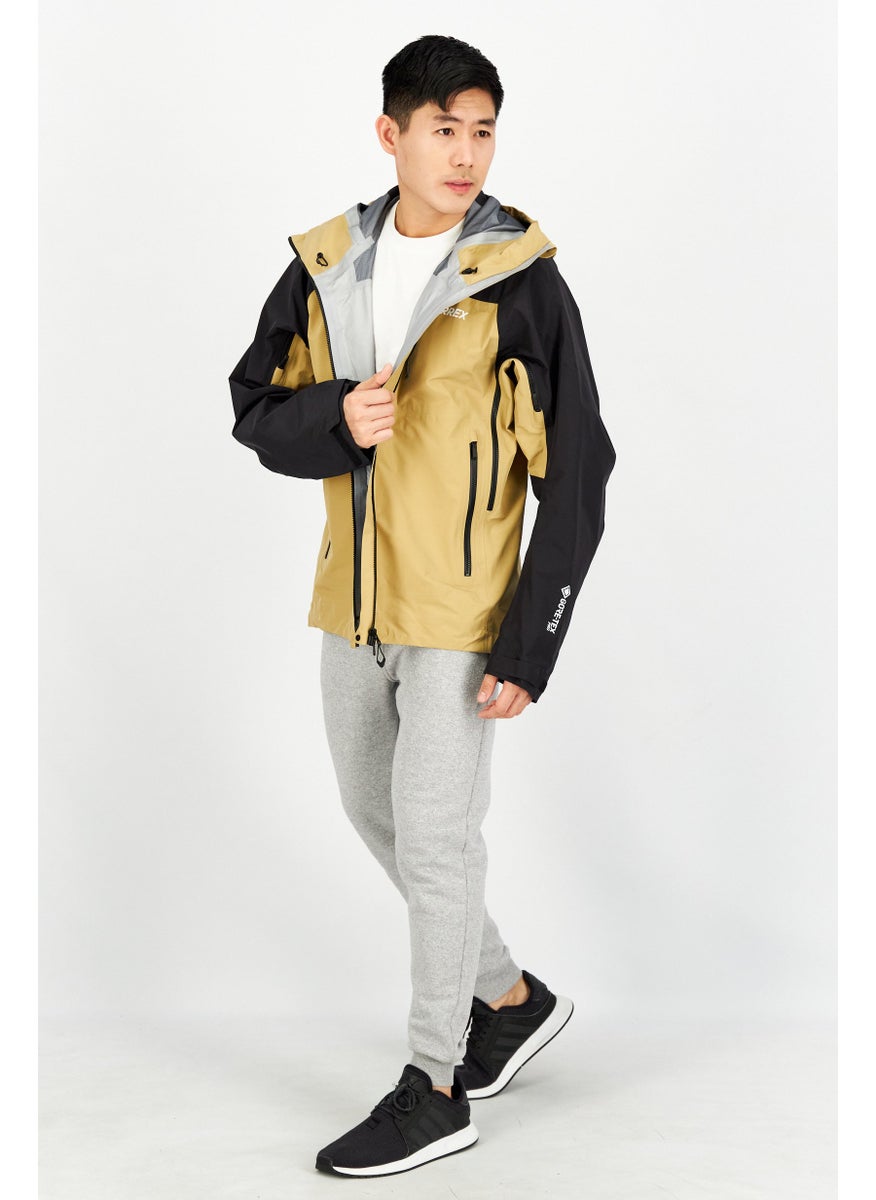 Adidas Men Sportswear Fit Hooded Brand Logo Windbreaker Jacket, Black  - Image 4