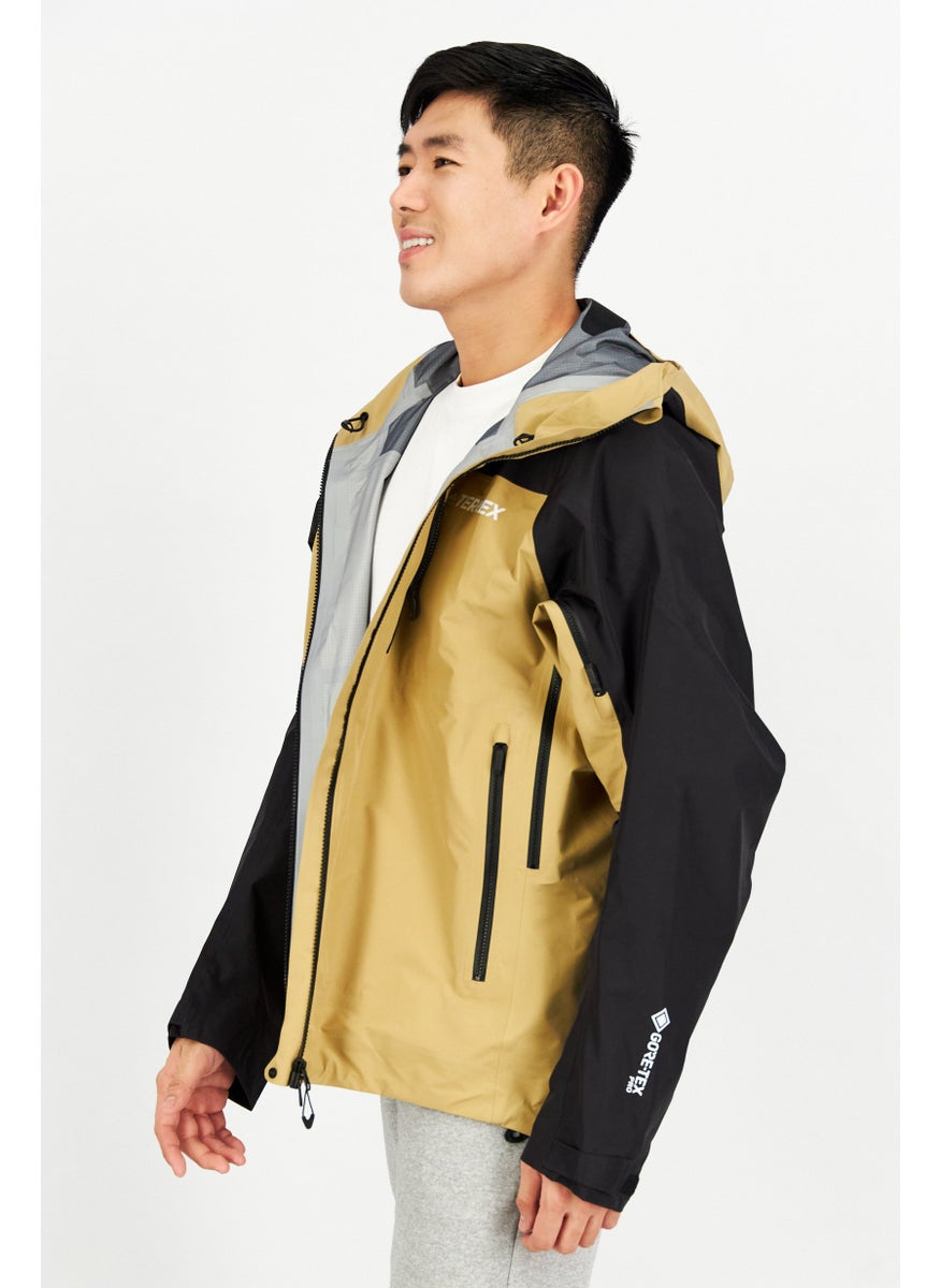 Adidas Men Sportswear Fit Hooded Brand Logo Windbreaker Jacket, Black  - Image 3