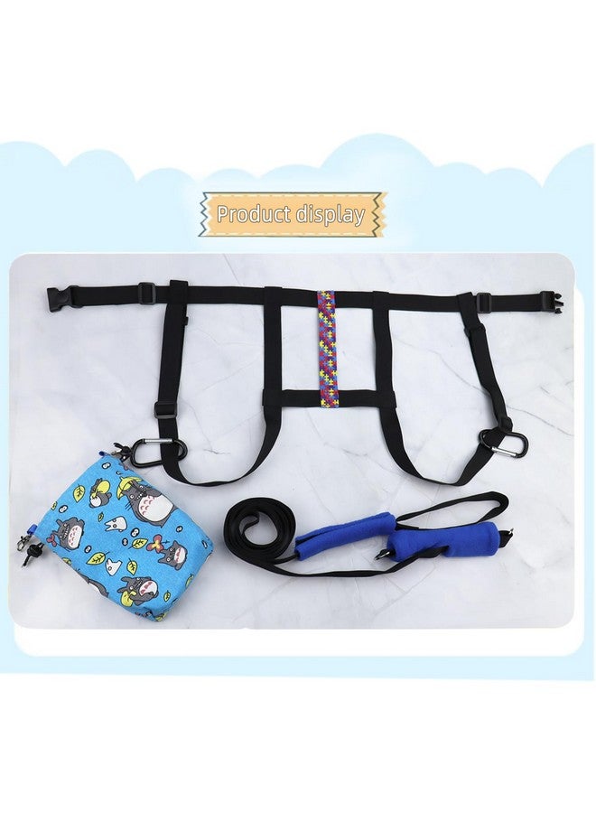 pinklilycare Walking Harness for Older Children with Quick Grab Handle and Adjustable Tether for Autism Special Needs ADHD Safety Teens Harness with Pouch Autism Awareness Straps  - Image 1