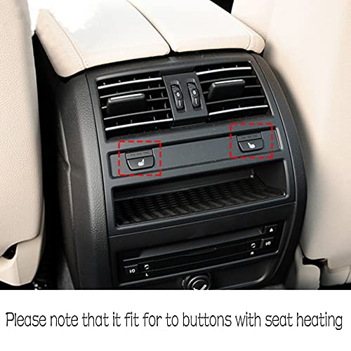 CHUANGHUI For BMW 5 Series F10 F11 2011-2016 Air Condition AC Vent, Center Air Vent Replacement Cover Console Dashboard Air Vent Grille 520i 528i 530i 535d 535i 550i (Rear) - Image 2