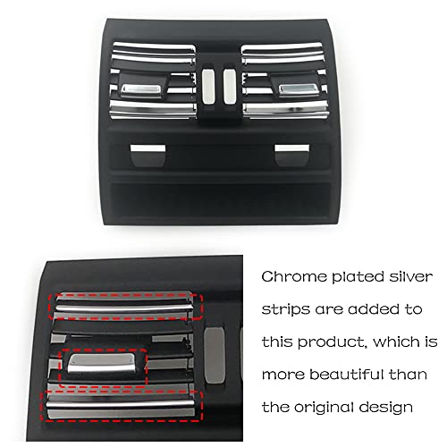 CHUANGHUI For BMW 5 Series F10 F11 2011-2016 Air Condition AC Vent, Center Air Vent Replacement Cover Console Dashboard Air Vent Grille 520i 528i 530i 535d 535i 550i (Rear) - Image 3