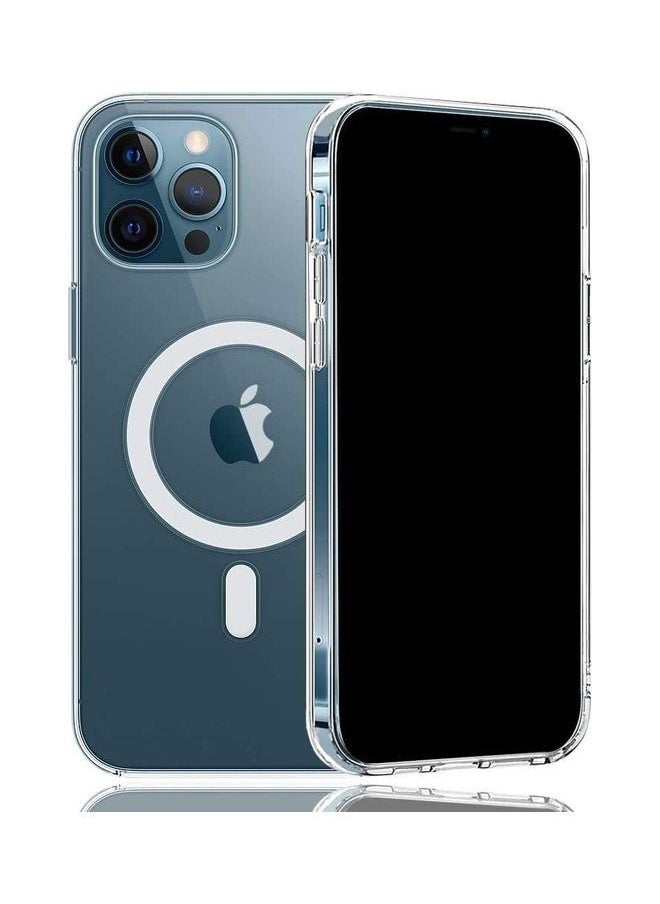 Generic MagSafe Wireless Charging Case For iPhone 11 Pro Max, Protective Cover, Transparent Case, MagSafe Charger, anti-fall, anti-scratch, Comfortable grip, Shock-absorbent, Supports Magnetic Wireless Charging, Transparent  - Image 3