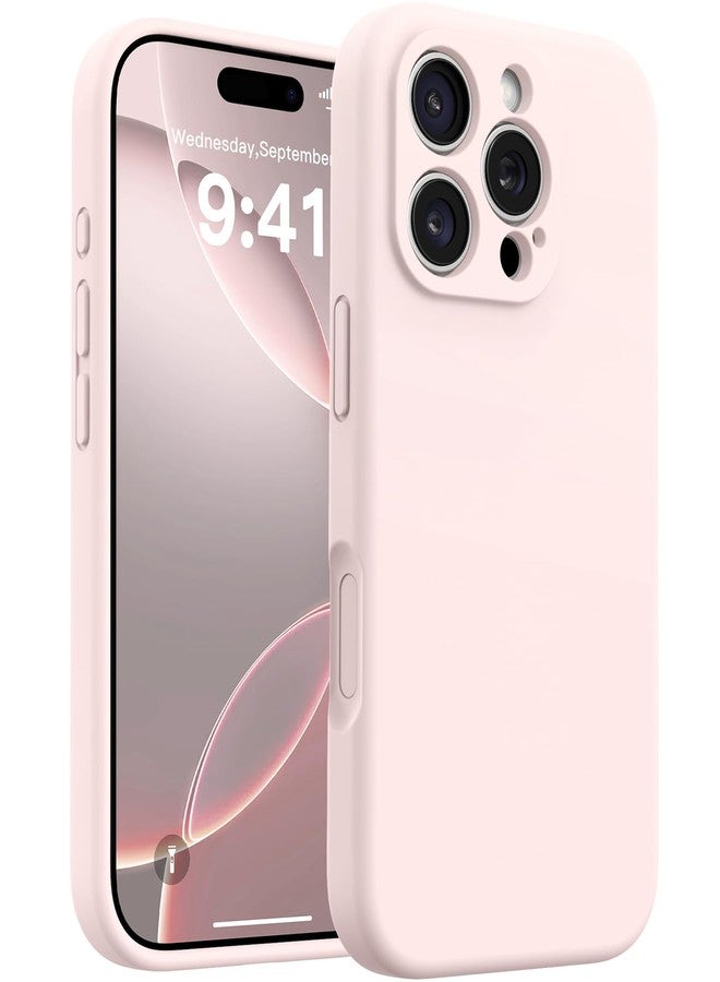 AOTESIER Magnetic for iPhone 16 Pro Case, [Compatible with MagSafe][Camera Protection], Food Grade Silicone Phone Case with [2 Screen Protectors], Anti-Scratch Protective Lining, 6.3inch, Chalk Pink - Image 1