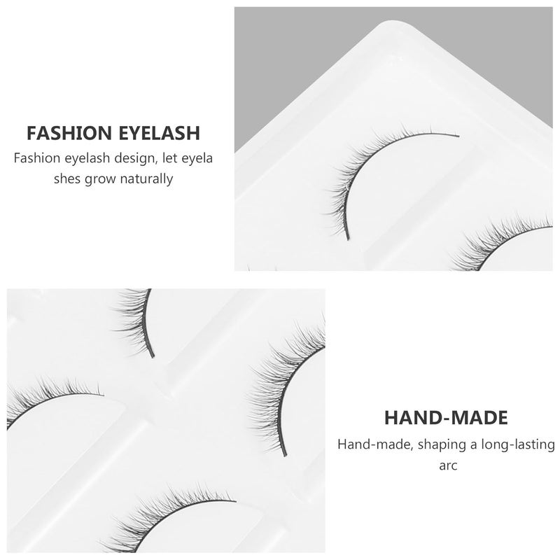 Dense Short Crossed False Eyelashes 2 Boxes 10 Pairs Makeup Accessory Vivid Fiber Lashes for Daily Eye Makeup - Image 3