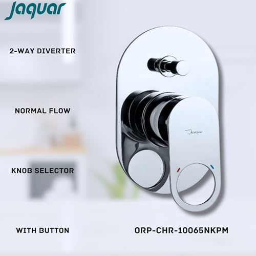 JAQUAR ORNAMIX PRIME Series Normal Flow 2 WAY DIVERTER Upper part(Chrome), ORP-CHR-10065MKPM |without concealed fitting | Compatible in-wall part ALD-065M is sold separately - Image 2