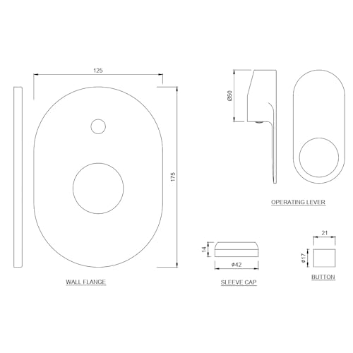 JAQUAR ORNAMIX PRIME Series Normal Flow 2 WAY DIVERTER Upper part(Chrome), ORP-CHR-10065MKPM |without concealed fitting | Compatible in-wall part ALD-065M is sold separately - Image 4