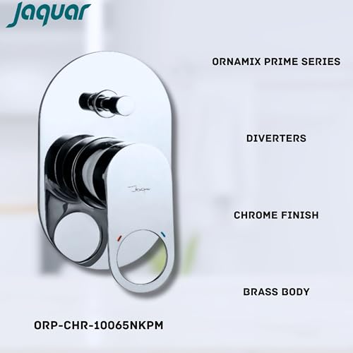 JAQUAR ORNAMIX PRIME Series Normal Flow 2 WAY DIVERTER Upper part(Chrome), ORP-CHR-10065MKPM |without concealed fitting | Compatible in-wall part ALD-065M is sold separately - Image 3