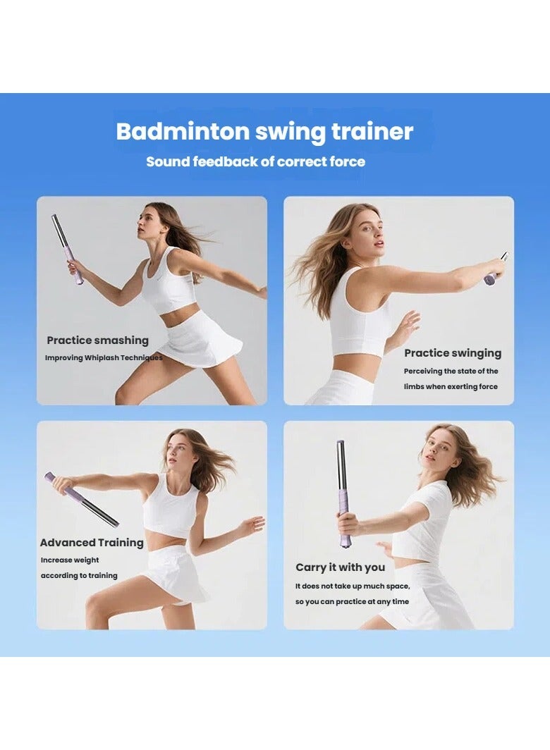 عام جهاز تدريب لتحسين تأرجح مضرب الريشة، مع إمكانية ضبط الصوت والوزن لتدريب القوة. - Image 3