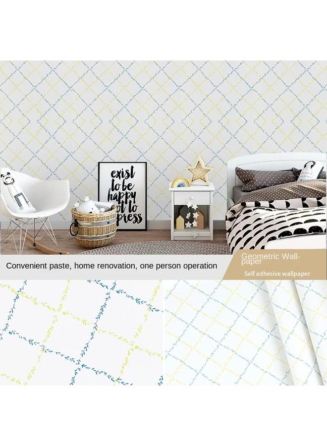 الأزرق جي دبليو نجمة غرفة نوم الكرتون غرفة النوم عنبر ملصقات حائط منقوشة خلفية pvc خزانة ملابس مكتبية ملصقات ذاتية - Image 1