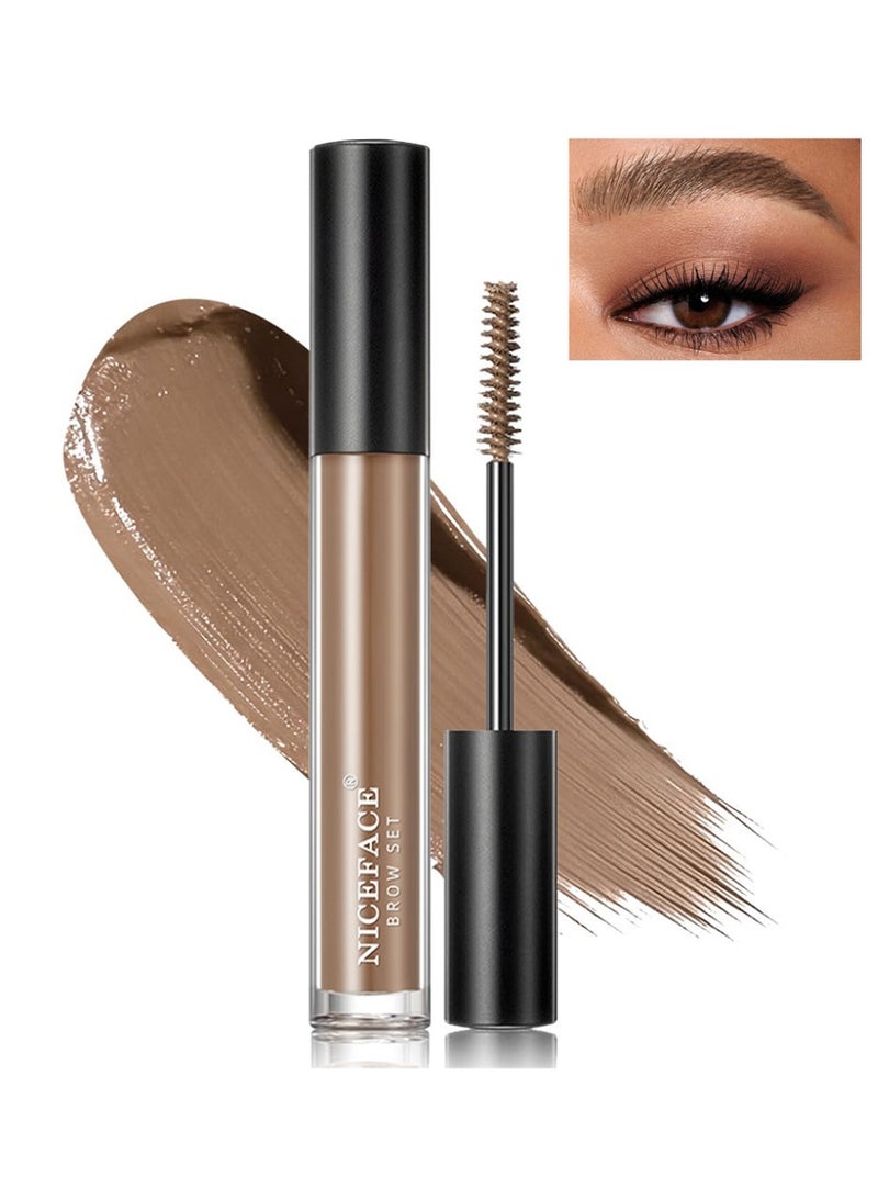 نايس فيس تثبيت الحواجب، سائل تصفيف الحواجب، تعديل شكل الحواجب ثلاثي الأبعاد، مقاوم للماء والعرق، يدوم بدون تلطخ، بني فاتح 02#بني فاتح - Image 1