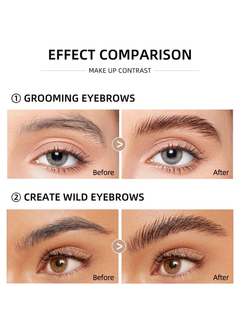 نايس فيس تثبيت الحواجب، سائل تصفيف الحواجب، تعديل شكل الحواجب ثلاثي الأبعاد، مقاوم للماء والعرق، يدوم بدون تلطخ، بني فاتح 02#بني فاتح - Image 5