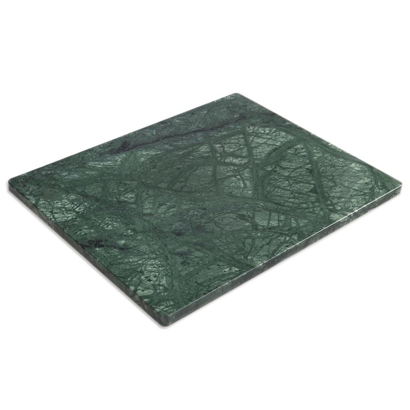 Diflart Natural Marble Stone Cutting Board for Kitchen 16x20 Inch Green Marble Slab Pastry Board Large for Cheese Serving Baking Pack of 1 Piece