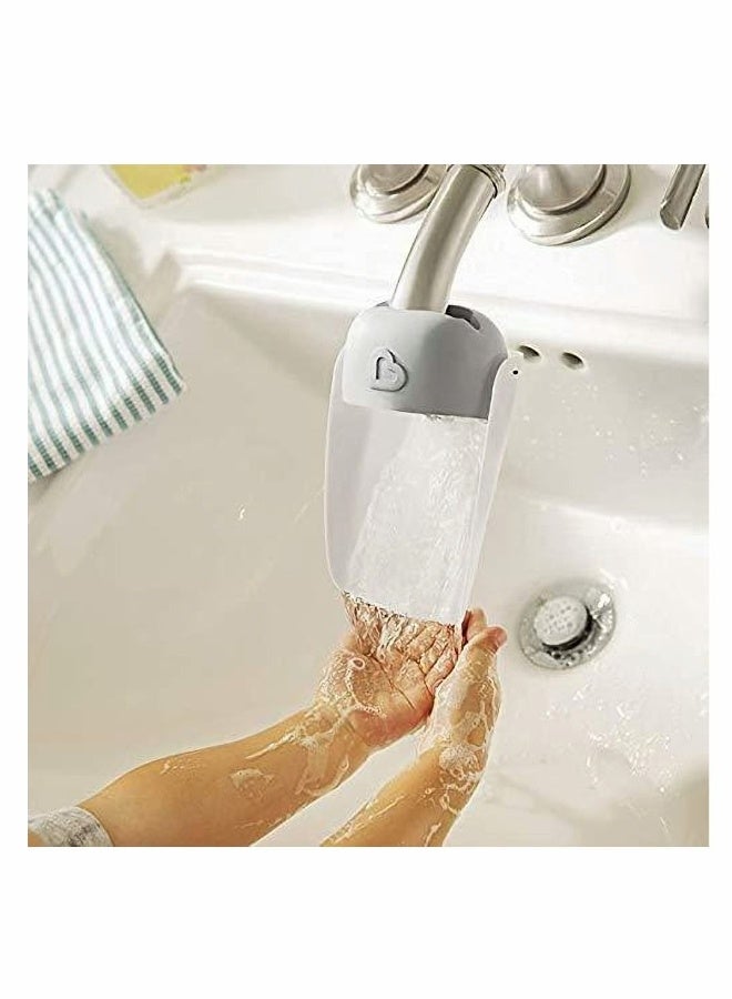 Faucet Extender for Kids & Toddlers 2 Piece Set, Sink Handle Extender Baby Guide Sink Extender Long Water Hand Washing Device Water Diver. Grey  - Image 2
