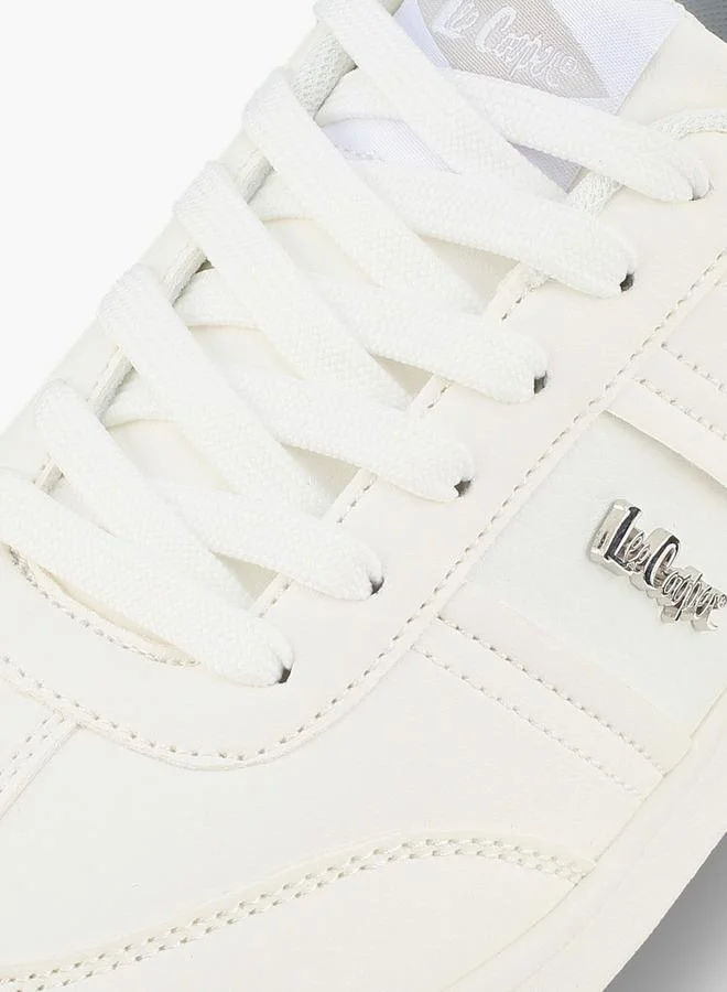 Lee Cooper WHITE Women Panelled Lace-Up Ankle Sneakers for Women | Best Price UAE