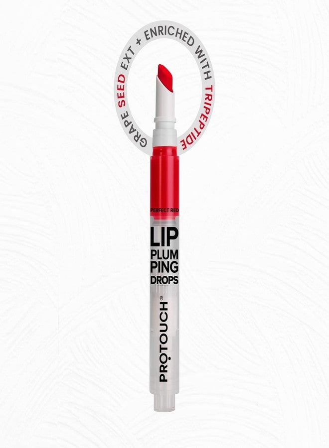 PROTOUCH Lip Plumping Gloss - Red, Instant Lip Plumper/Enhancer for Fuller & Shiny Lips, Non Sticky, Hydrating & Nourishing Lip Balm, Vegan, Caffeine & Grape Seed Extract - Image 5