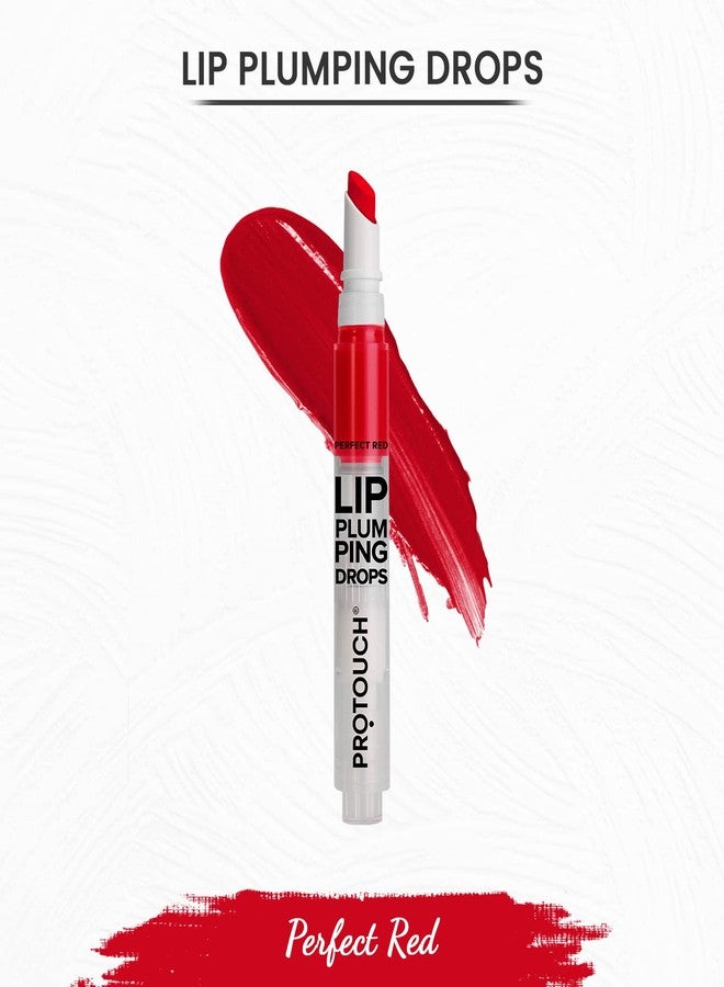 PROTOUCH Lip Plumping Gloss - Red, Instant Lip Plumper/Enhancer for Fuller & Shiny Lips, Non Sticky, Hydrating & Nourishing Lip Balm, Vegan, Caffeine & Grape Seed Extract - Image 2