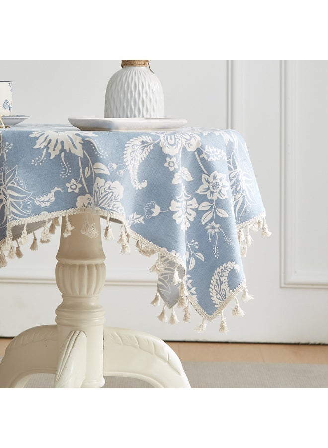 عام مفرش المائدة القطني المألوف ، قماش زخرفة طاولة الطعام المنزلية المقاوم للغبار والمعزول للحرارة يمكن استخدام طاولة مربعة وطاولة مستديرة (الحجم: 90 * 90 سم) - Image 2