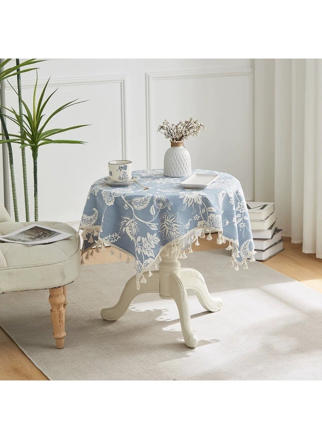 عام مفرش المائدة القطني المألوف ، قماش زخرفة طاولة الطعام المنزلية المقاوم للغبار والمعزول للحرارة يمكن استخدام طاولة مربعة وطاولة مستديرة (الحجم: 90 * 90 سم) - Image 4