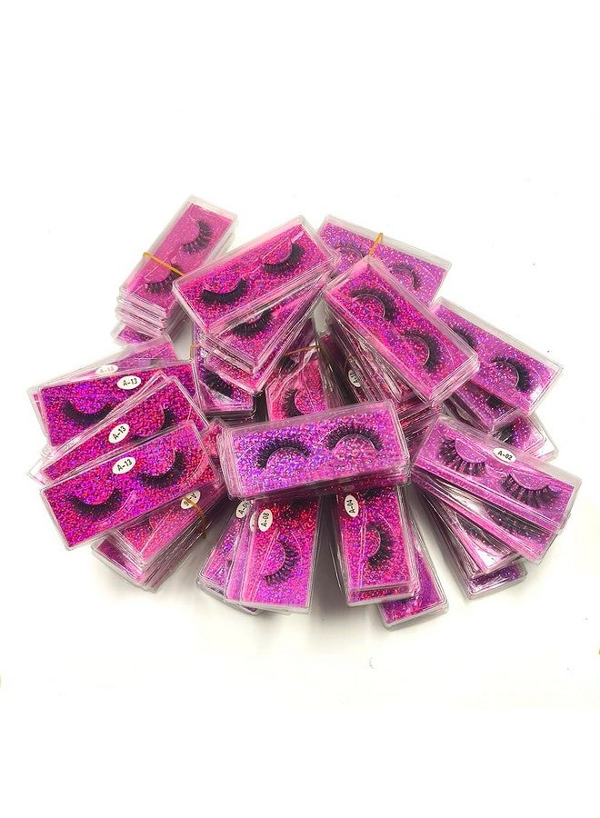 U-Hotmi Natural Look Fluffy Eye Lashes, Faux 3D Mink Lashes 10 Styles Eyelashes Wholesale(30 Pairs) - Image 1
