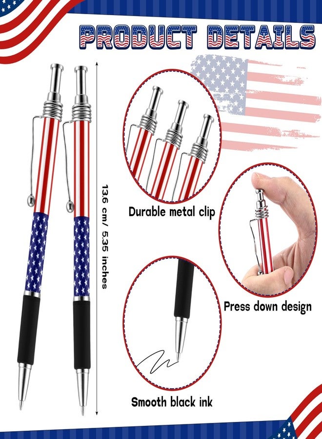 Sayglossy 60 Pcs Memorial Day Gifts Bulk 250th Anniversary Ballpoint Pen Patriotic Resin Potato Keychain Card American Flag Souvenir Gifts for Veteran 4th of July Party Supplies - Image 2