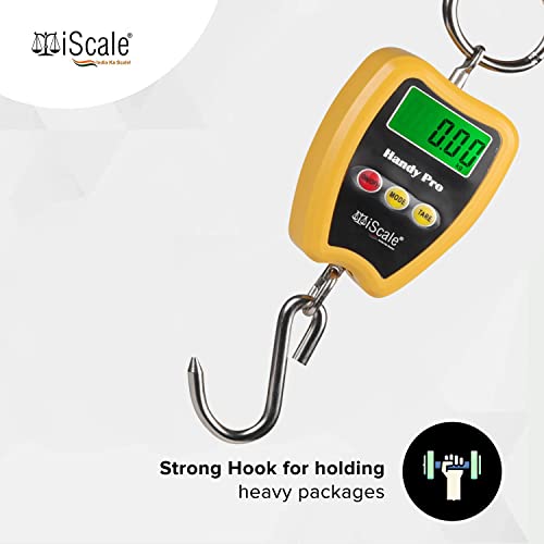 iScale Handy Pro 200kg x 50g Digital Portable Hanging Weighing Scale with Stainless Steel Hook for Industries, Cylinder, Fishing and Multipurpose Domestic Weighing Use (Not legal for commercial use) - Image 5