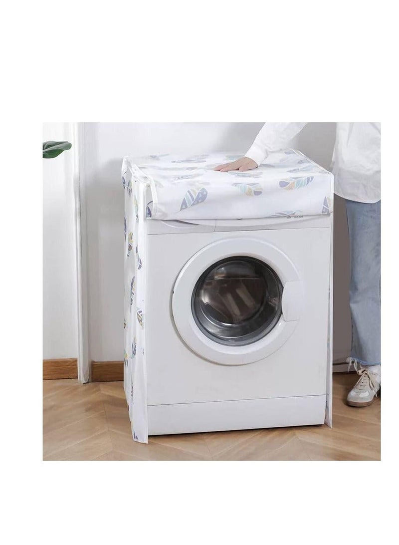 Waterproof and dustproof automatic washing machine cover. Durable protective cover to keep the washing machine safe from moisture and scratches. Features a practical and modern design. Available in a variety of attractive colors and shapes. - Image 3