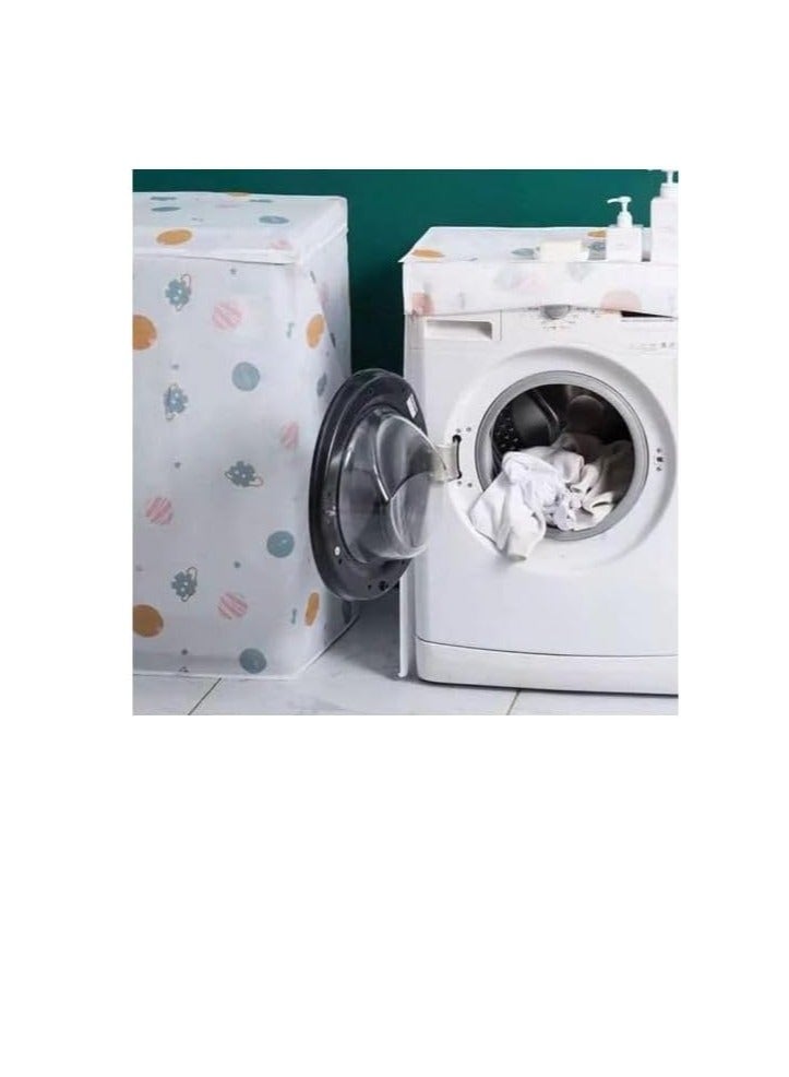 Waterproof and dustproof automatic washing machine cover. Durable protective cover to keep the washing machine safe from moisture and scratches. Features a practical and modern design. Available in a variety of attractive colors and shapes. - Image 2