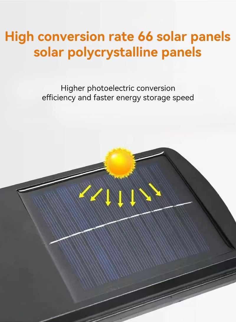 LEOKOR 2 Pack LED Solar Street Lights Outdoor Remote Control Solar Wireless Ip65 Motion Sensor Solar Security Wall Light with 3 Modes - Image 4