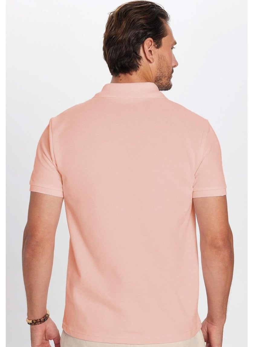 Men's Slim Fit Slim Fit Cotton Salmon Polo Neck T-Shirt - pzsku/Z06A376B138814C6C6820Z/45/_/1741257242/06e60142-3d4e-4f65-85b2-a01df379a0bf