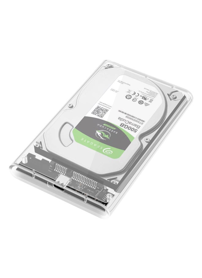 Generic Supply Type-C To SATA Hard Disk Box 2.5 Inch Serial Port Sata To USB3.1 Mobile Hard Disk Box-Color:Brown Style  - Image 5