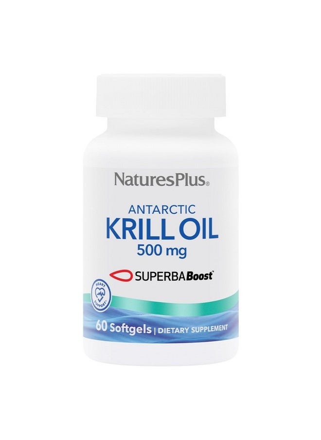 Natures Plus - Natures Plus Antarctic Krill Oil - 60 Softgels - Supports Brain & Joint Health - 60 Servings - Image 1
