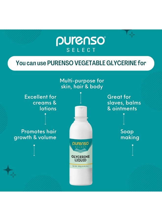 PURENSO Select - Glycerine, 100G I Sustainable Food Grade Vegetable Glycerine - Pharmaceutical Grade Glycerin For Skin, Hair, Crafts, Soaps - Vegetable Glycerol Liquid - Humectant  - Image 2