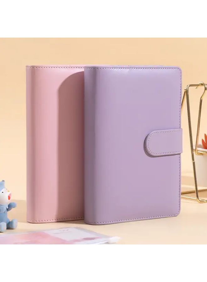 Black A6 Budget Binder Planner with 12 Cash Envelopes and 12 Zipper Bags PU Leather Notebook - Image 5