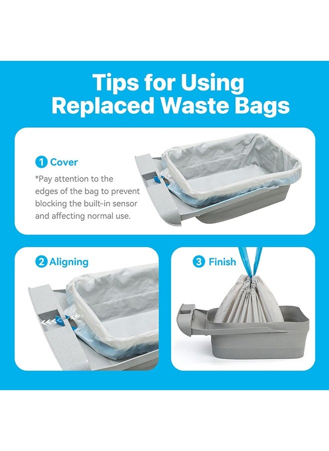 Neakasa - Neakasa⁺ M1 Open-Top Self-Cleaning Cat Litter Box Trash Bags . Replaced Waste Bags-2 Rolls (30 Bags) Cat Litter Waste Receptacles Bags for M1 Open-Top Self-Cleaning Cat Litter Box - Image 1