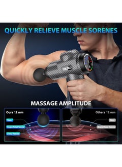 Massage Gun, Deep Tissue Back Massager for Athletes with 10 Massage Heads, Electric Muscle Percussion Massager for Any Pain Relief, Mothers Day Gifts from Mom, Carbon - pzsku/Z06A3BE1DACDBBAE4D4DAZ/45/_/1715471389/5cdb5686-bc16-4d5b-ba97-45e641f0d5b7