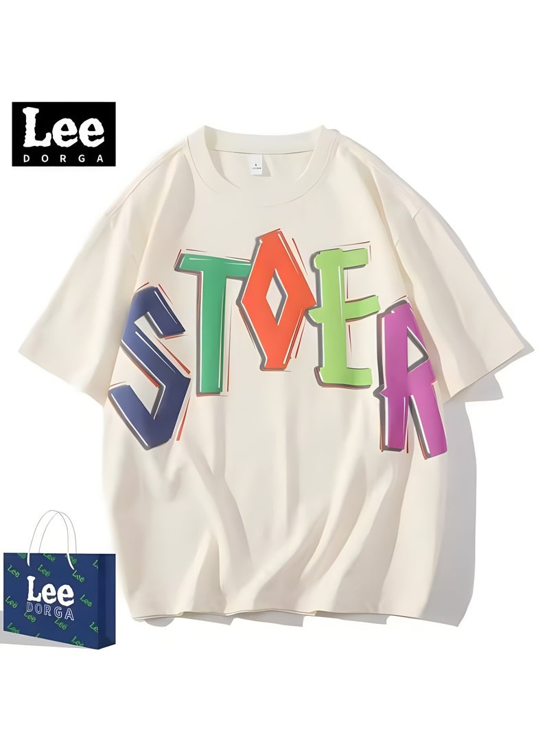 LEE New Fashionable Casual LEE Co Branded T-shirt