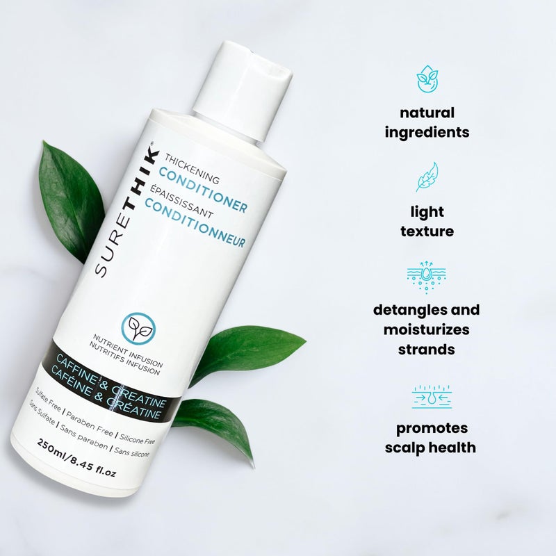 SURETHIK Caffeine Infused, Hair Thickening Conditioner, 250ml - Image 2