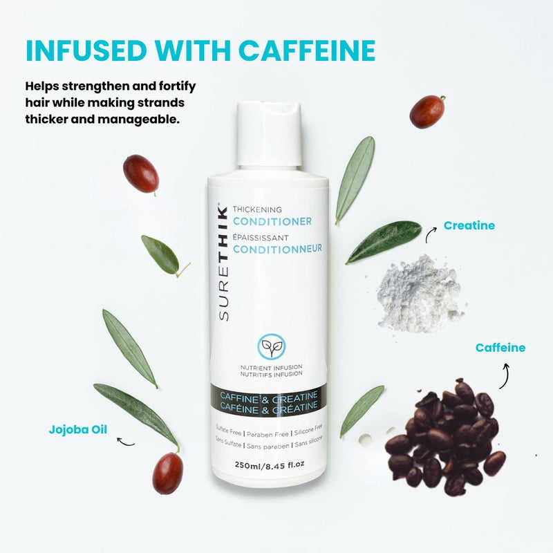 SURETHIK Caffeine Infused, Hair Thickening Conditioner, 250ml - Image 4