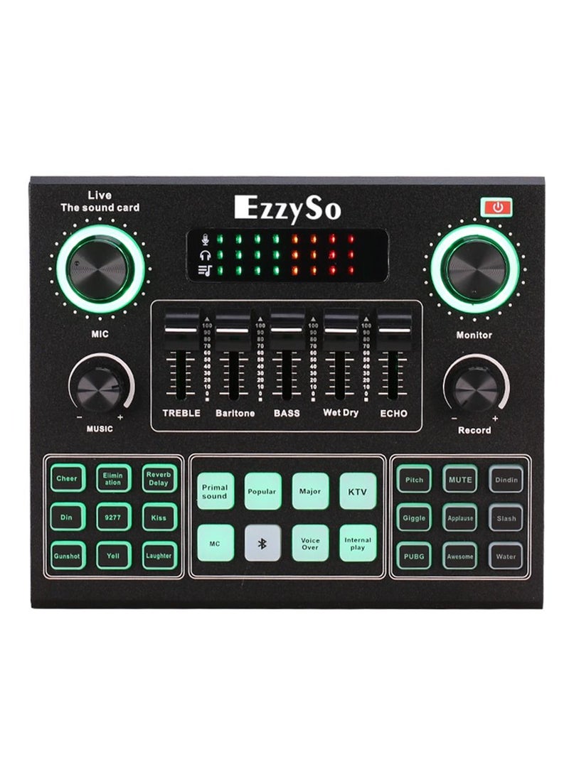 EzzySo - Sound Mixer Board For Live Streaming Voice Changer Card With Multiple Effects Audio Sound Card - Image 1