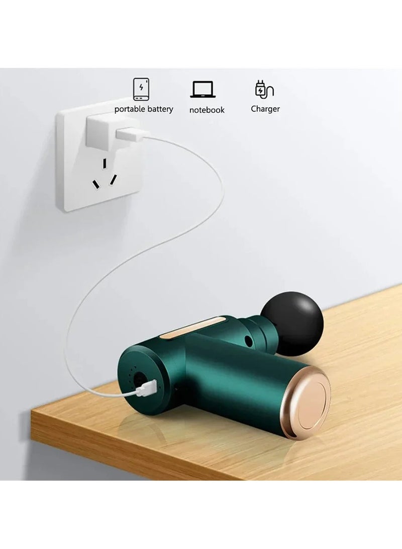 Mini Massage Gun Percussion Deep Tissues Muscle Massager Gun With 6 Speeds Massage Device Super Quiet Portable Electric Handheld Body Massager for Back Neck Pain Relief - Image 3