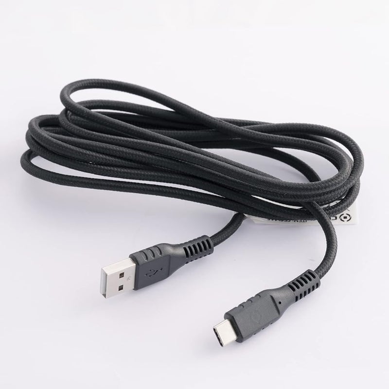 Celly, Cable with USB and USB-C Connectors Black Label Line, PVC Cable with Quick Charge, Cable 2 Meters Length, Up to 3A Output Power, Black - Image 2