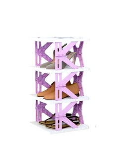 Reko Shoes Rack, 3 layer Plastic Economical Foldable Shoes Rack, Easy Assembled Shoes Storage Shelf  - Image 1