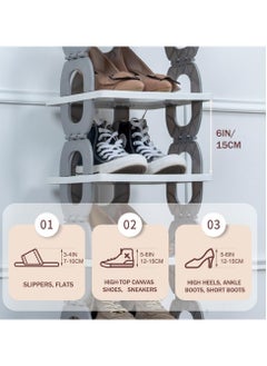 Reko Shoes Rack, 3 layer Plastic Economical Foldable Shoes Rack, Easy Assembled Shoes Storage Shelf  - Image 2