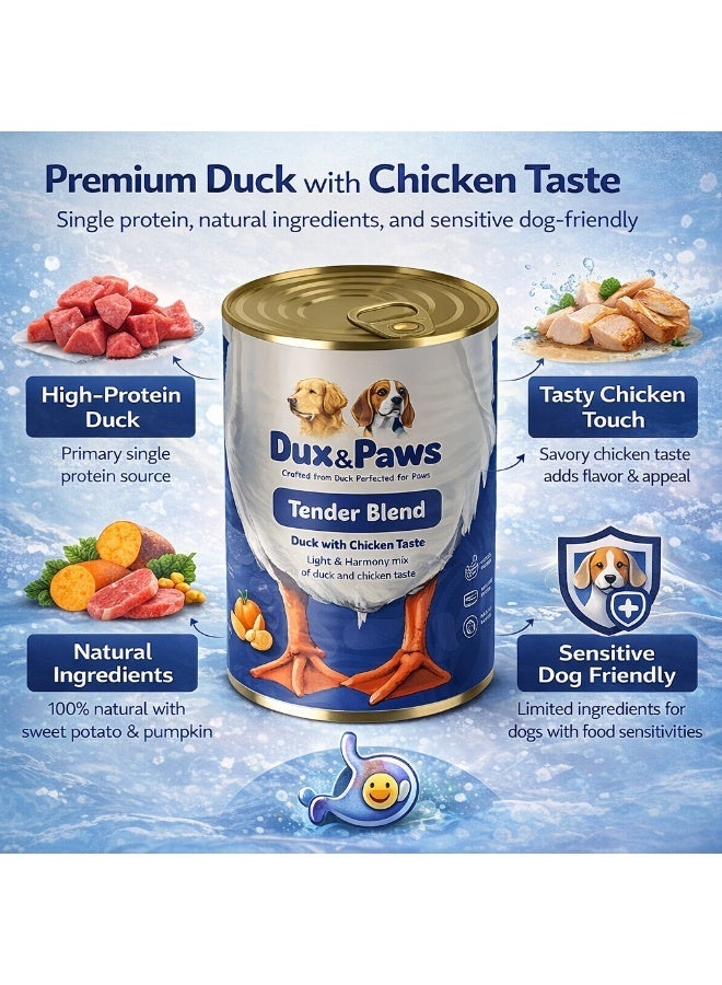 Dux&Paws Tender Blend Premium Duck Paté for Dogs - 400g Net Weight | Hypoallergenic Single Protein Formula & Balanced Wet Food. pets food ,dogs food - Image 3
