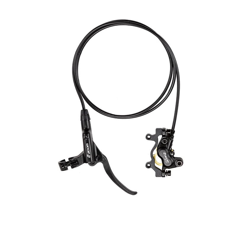 BUCKLOS Zoom Mountain Bike MTB 4 Piston Hydraulic Disc Brakes Set Left Front 850mm Right Rear 1550mm Hydraulic Brake Aluminum Alloy Lever with Caliper isPM Adapter Fit EBikeFat BikePreBled - Image 2
