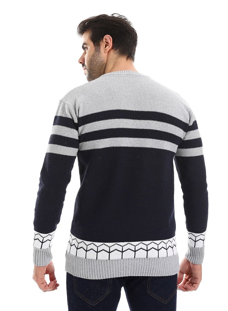 سيزار بلوفر رجالي صوف بتصميمات متعددة - Image 4