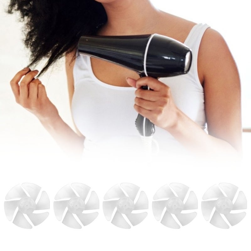 10Pcs Mini Plastic Fan Blade Small Power Hair Dryer Fan Leaves Motor Accessories - Image 2