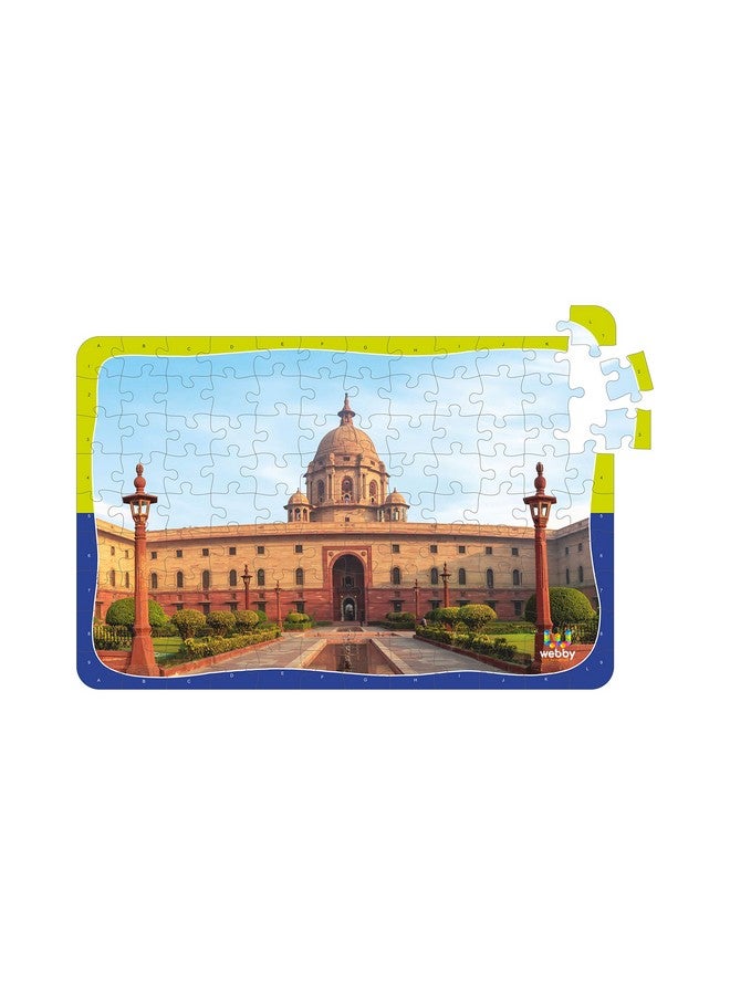 Webby Rashtrapati Bhawan Wooden Jigsaw Puzzle for Kid, 108 Pieces, Multicolor - Image 3